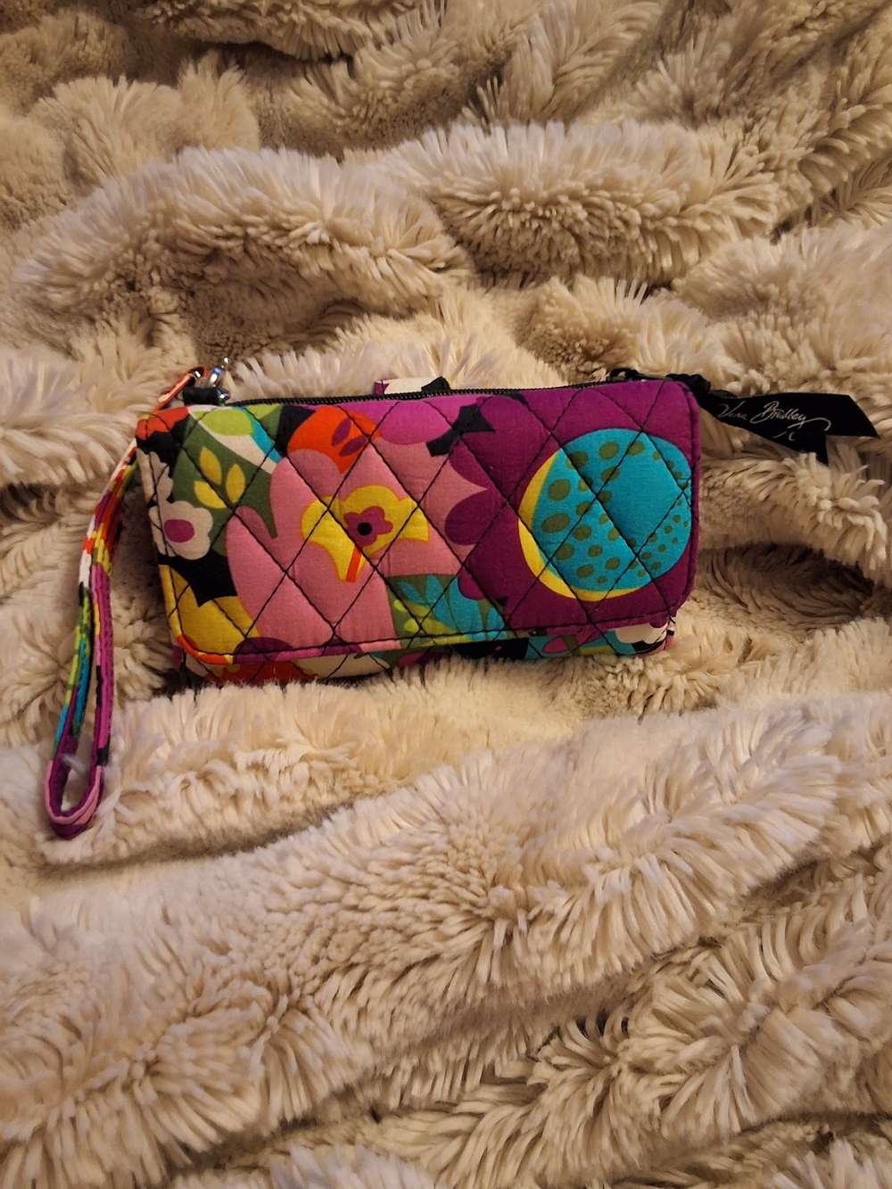Vera Bradley Multicolor Quilted Wristlet